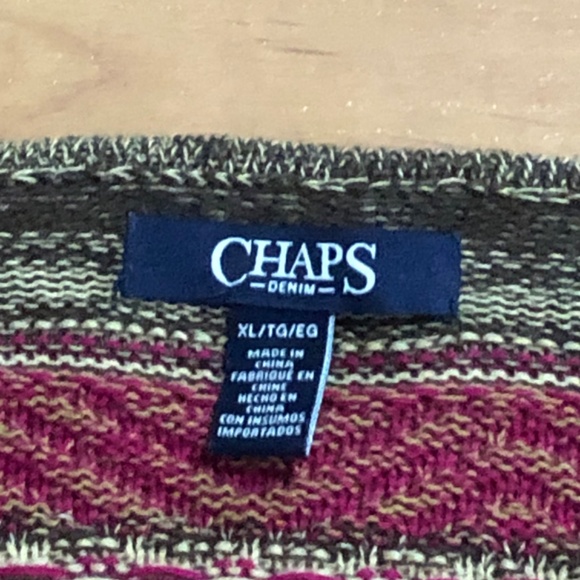 Chaps Ralph Lauren XL Women’s Open Cardigan cotton linen multicoloured - Picture 2 of 5